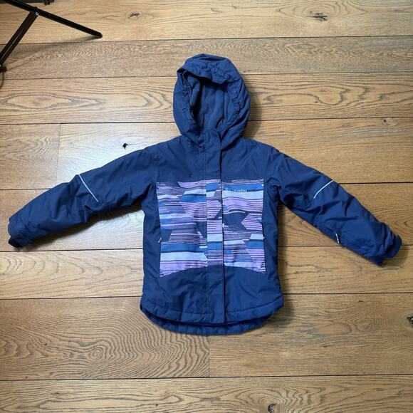 Columbia Alpine Action Ski Jacket SZ XS Blue Purple Omni Heat Winter Coat - Picture 1 of 12